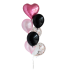Black Pink Balloon Bunch